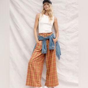 Maeve Albane Plaid Pants Size Small Tall
